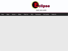 Tablet Screenshot of eclipsesolarcontrolproducts.com